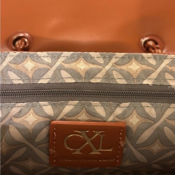 🆕CXL by Christian Lacroix Diamond Quilted Shoulder Bag Rust Designer 9”Wx6”H - Picture 8 of 10